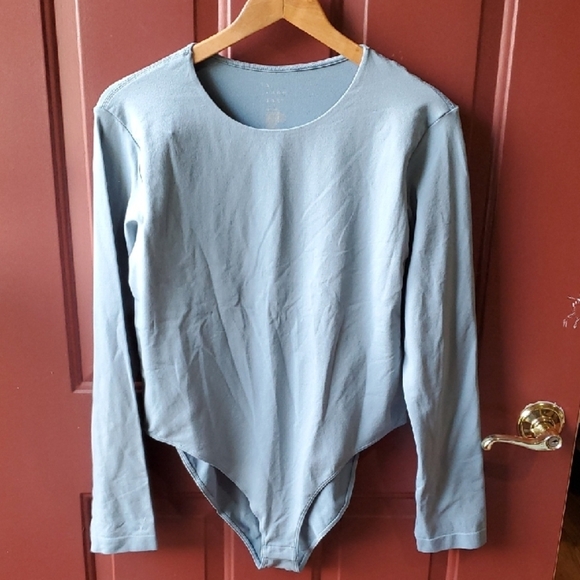 a new day Tops - A New Day Sky Blue Bodysuit